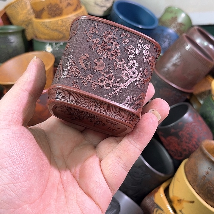 茶杯紫砂全手工紫砂主人杯