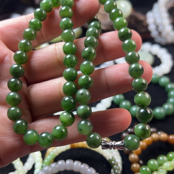 和田玉未镶嵌手串