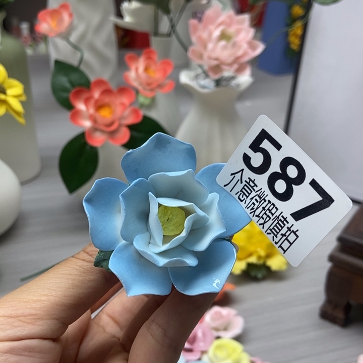陶瓷手工制作陶瓷花