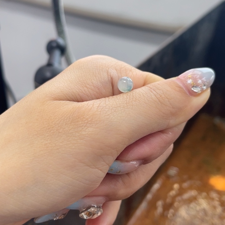 你***候翡翠散珠纯天然缅甸翡翠珠子