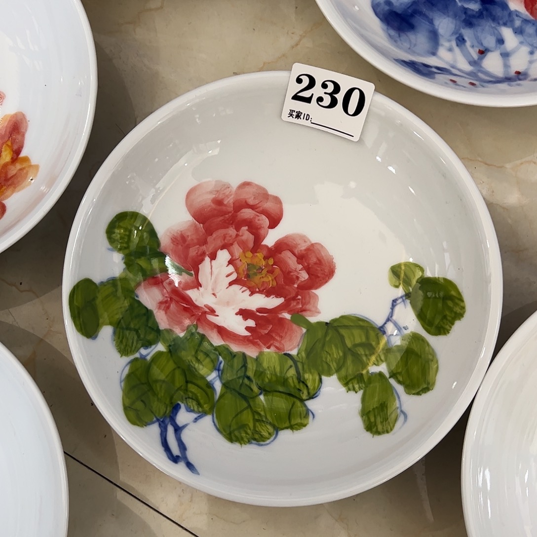 瓷片景德镇陶瓷手工手绘制作