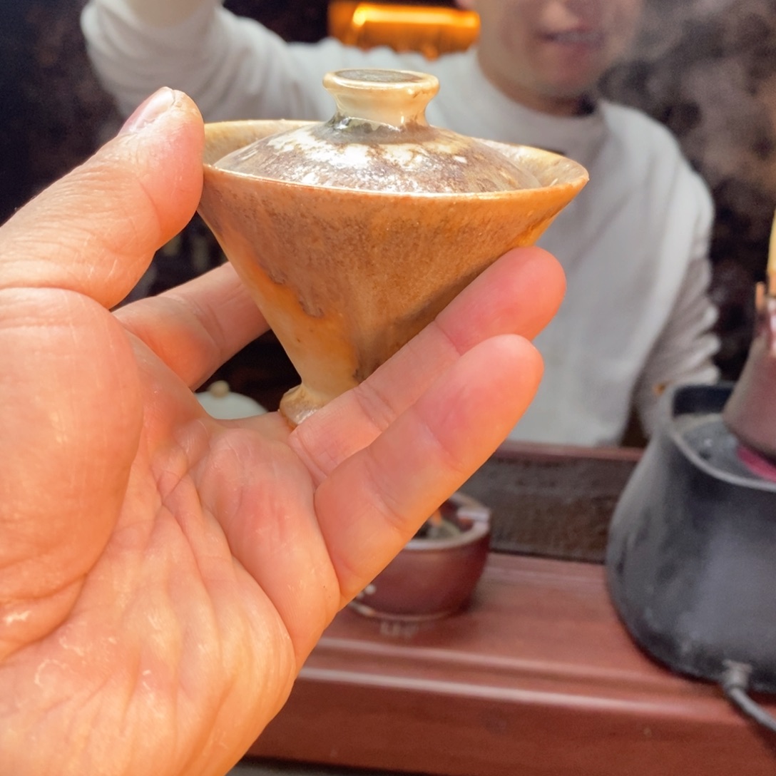 看**的火云柴烧手工茶具