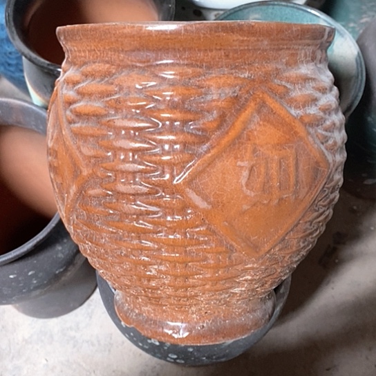 紫砂花盆瑕疵15高度15灰尘