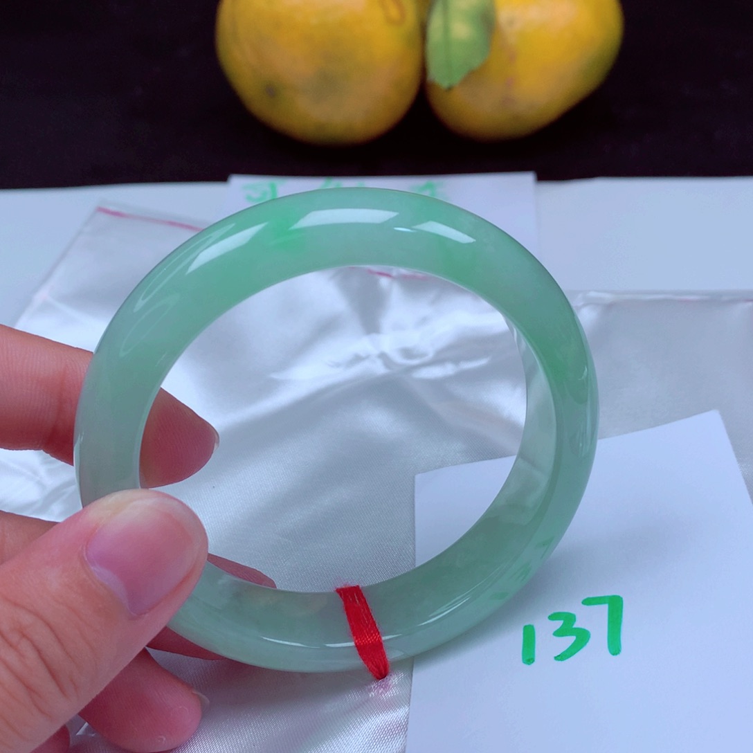 未镶嵌手镯翡翠缅甸天然A货翡翠手镯56.2