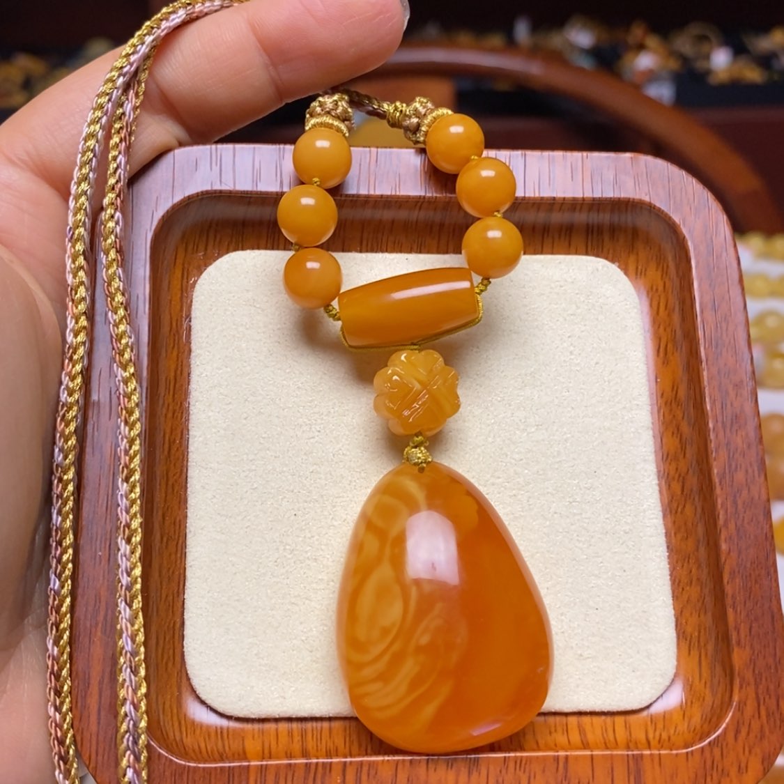 【闪购商品】蜜蜡颈饰未镶嵌项链