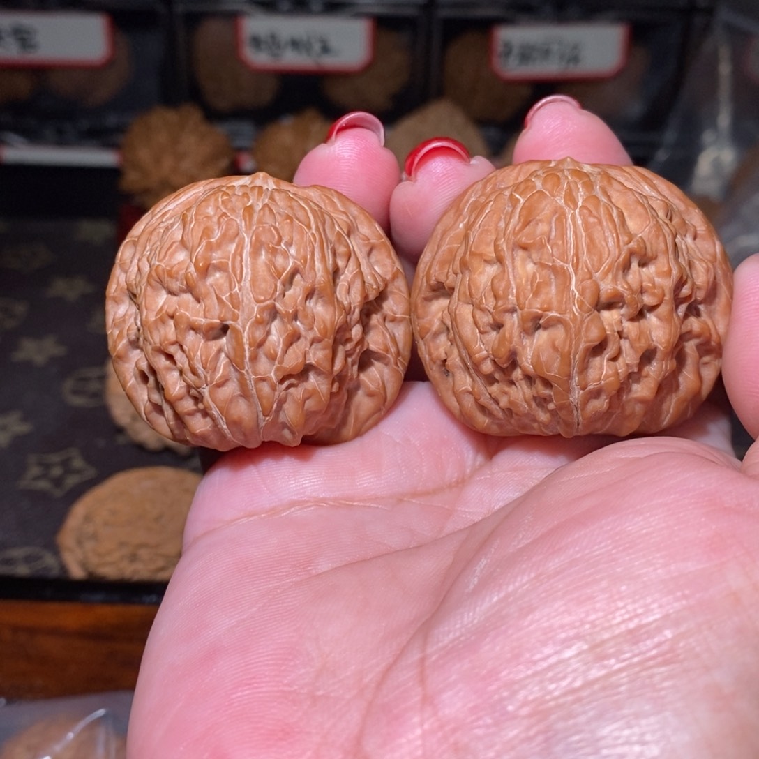 文玩核桃把件43血磨