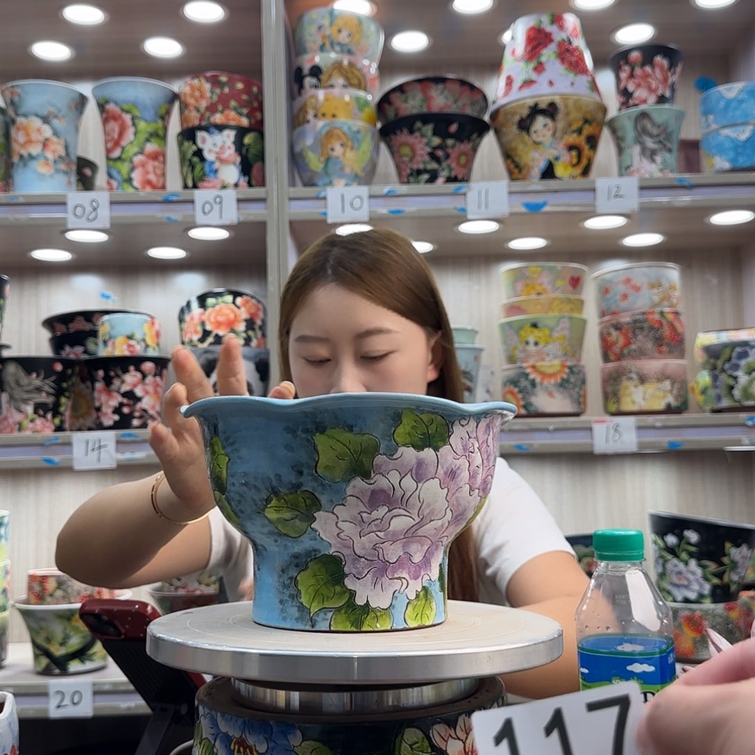 紫砂花盆瑕疵瑕疵117