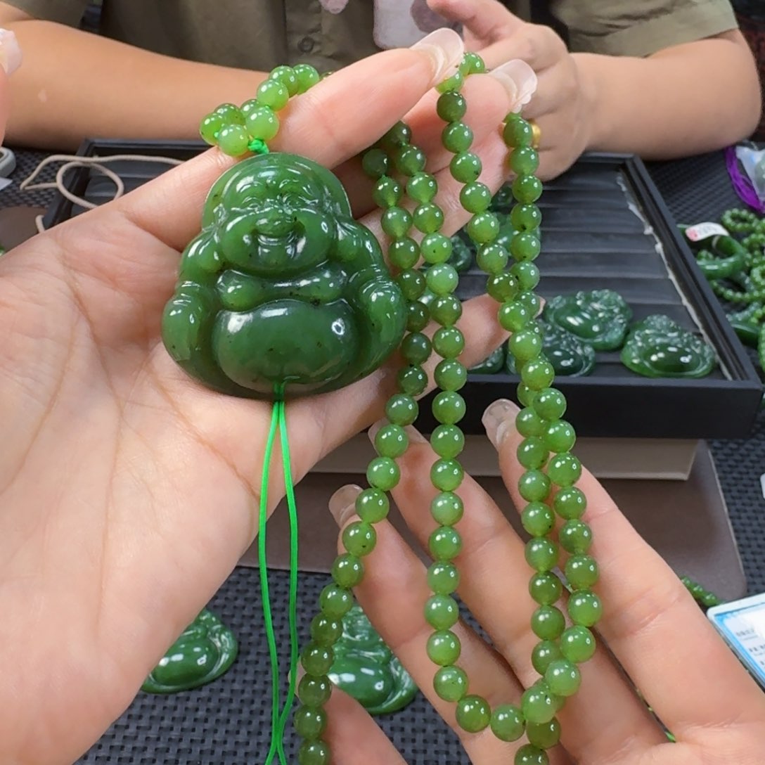 和田玉（碧玉）未镶嵌颈饰45