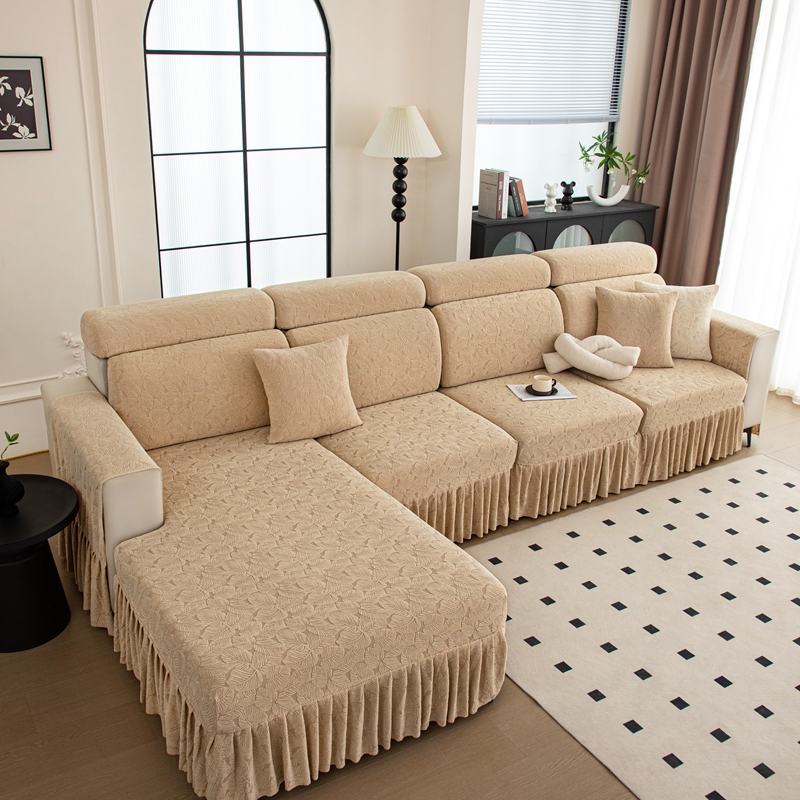 四季通用沙发笠全包懒人万能套罩新款防滑防猫爪坐垫裙边免测量
