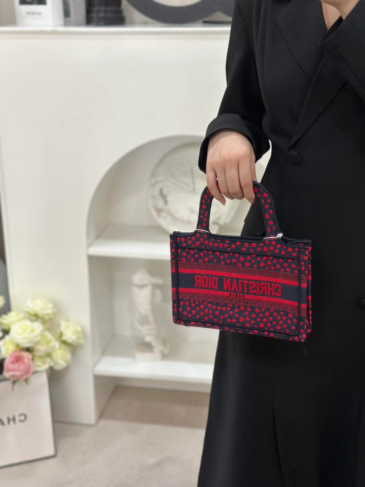 99新 DIOR/迪奥 迪奥tote mini情人节限定单肩包 /无公价/甄选