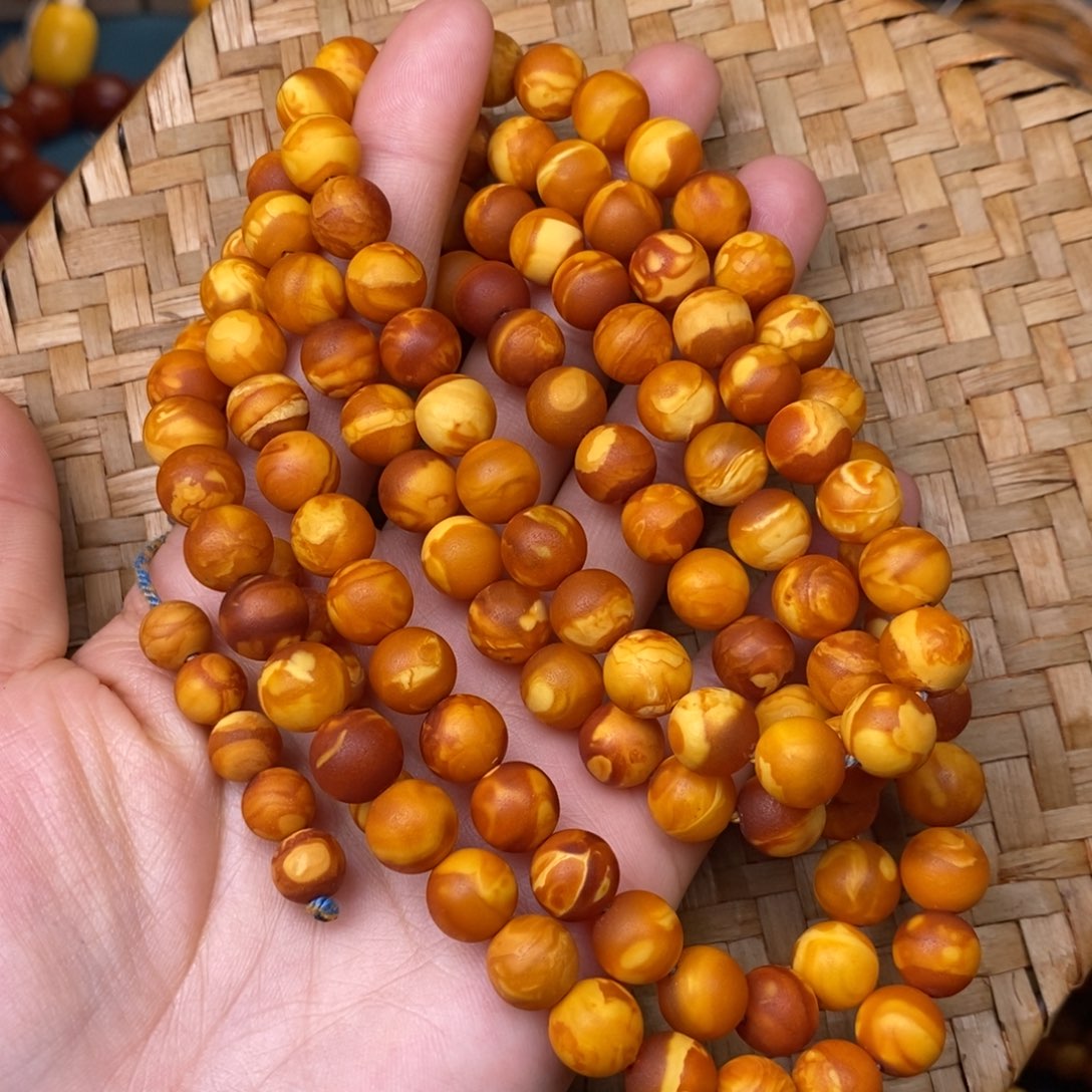 蜜蜡裸石未镶嵌木*蜜蜡