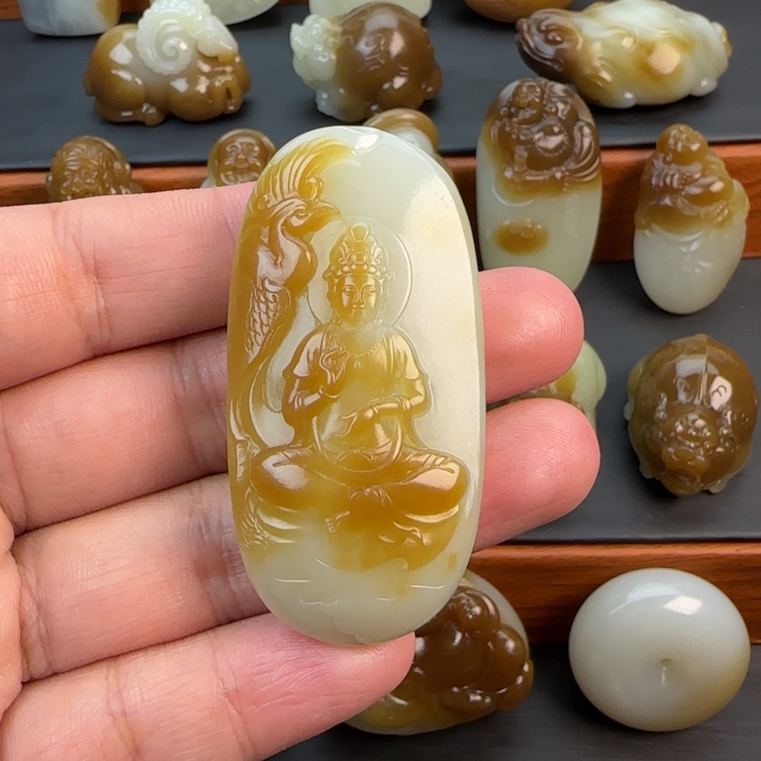 和田玉（糖玉）颈饰未镶嵌S**o