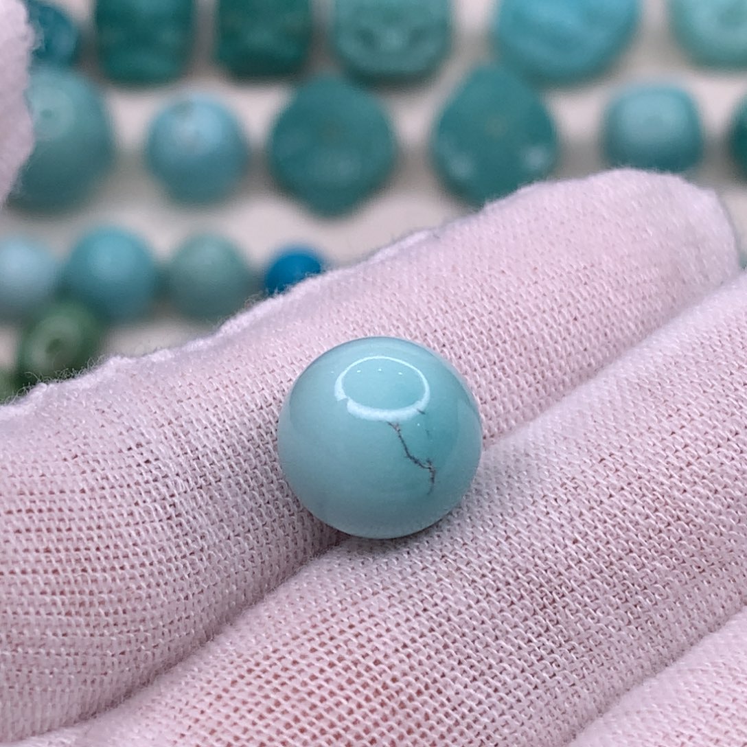 绿松石未镶嵌圆珠