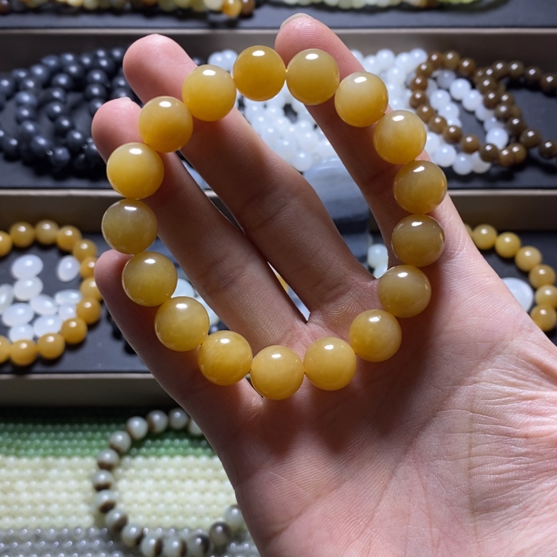 和田玉未镶嵌手链