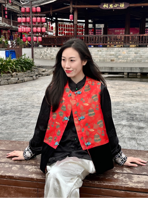 9179/#新款新中式《福瑞》复古国潮提花中国风古风气质百搭上衣女