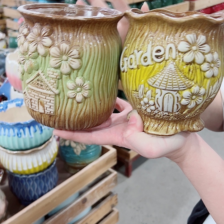 有孔，凑单福利满10元发货陶瓷多肉花盆！