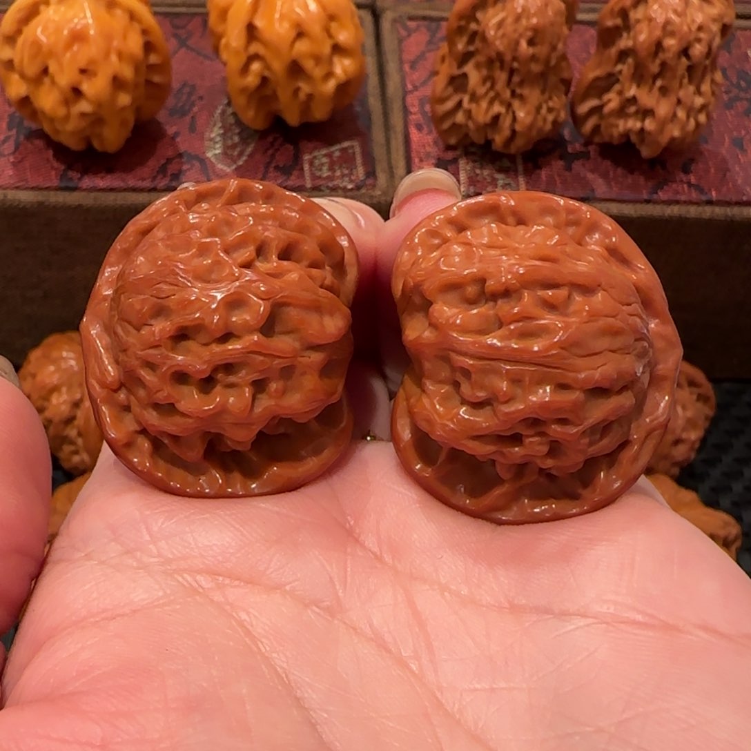 桃核吊坠粗筋盘山35精品