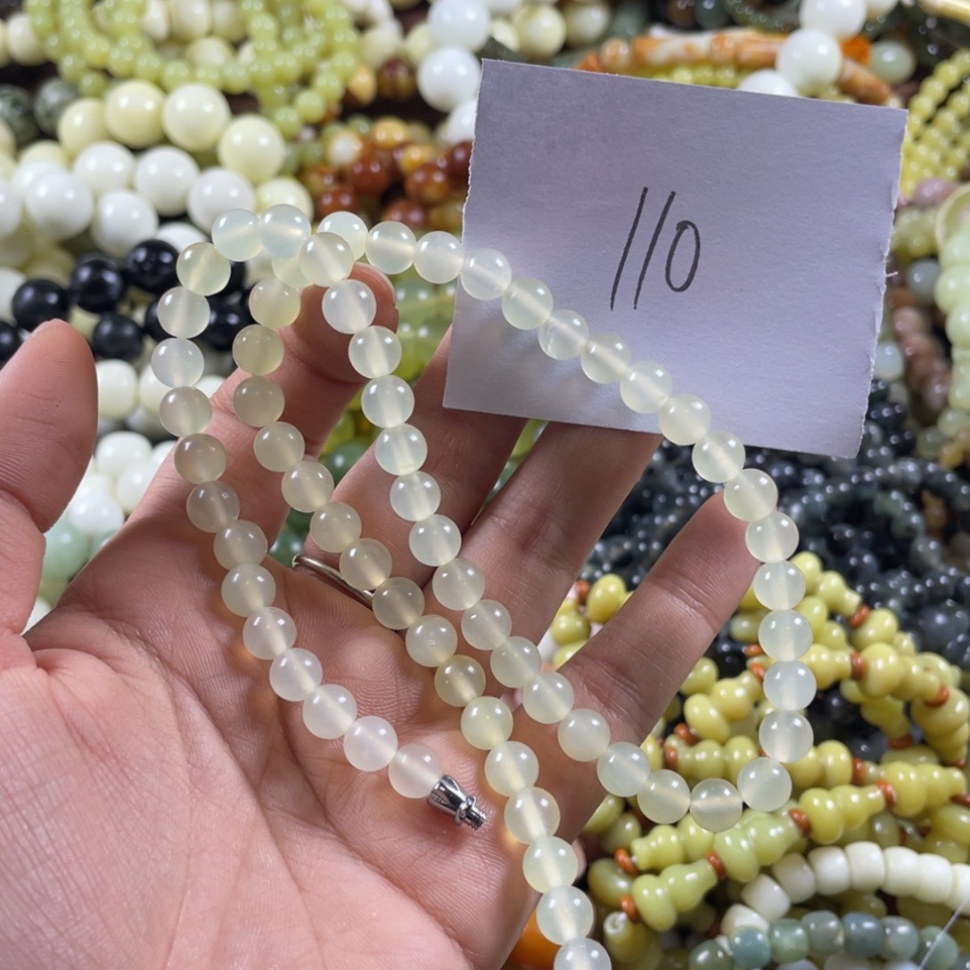 蛇纹石玉未镶嵌手串