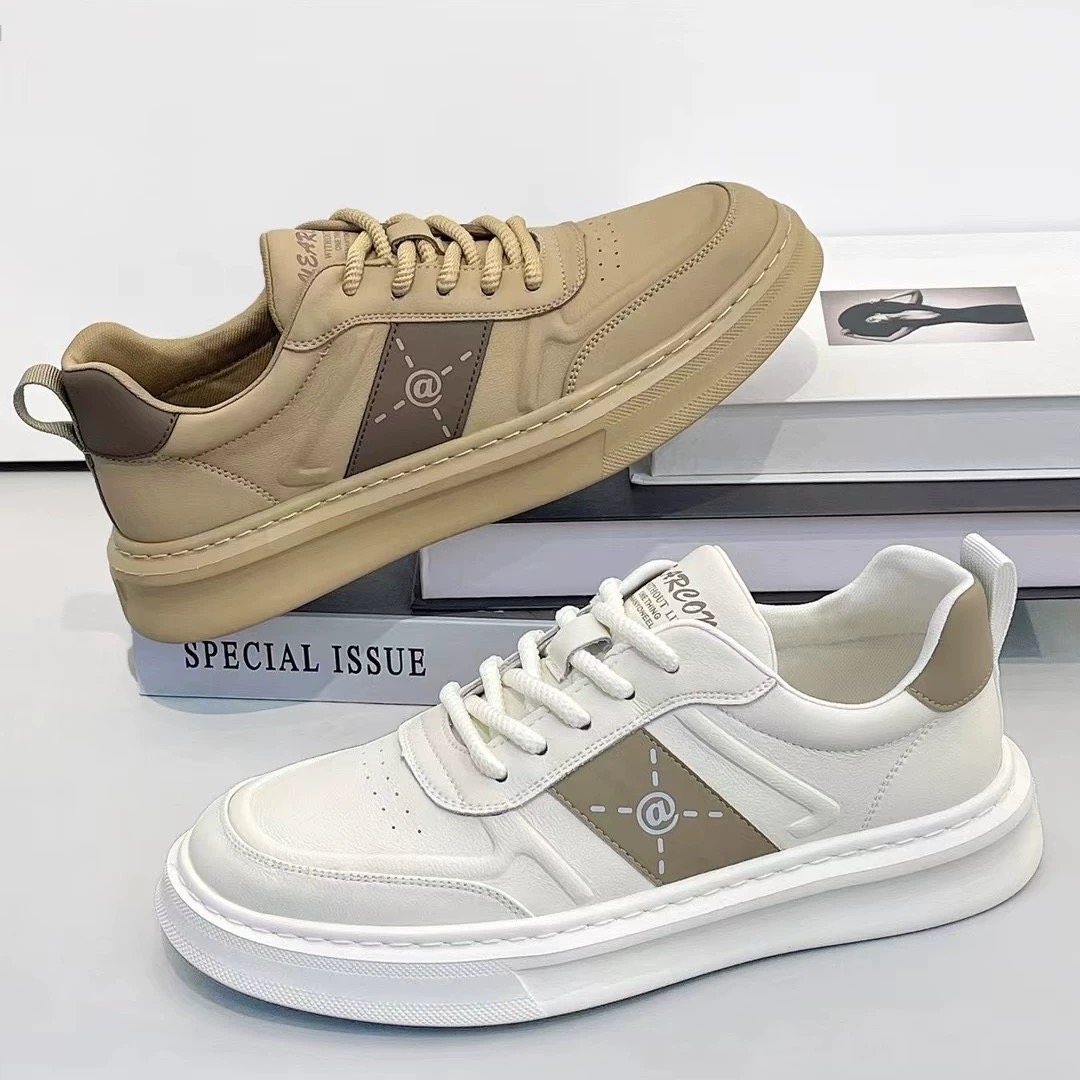 真皮超轻底板鞋  爆款男士小白鞋 008-97326