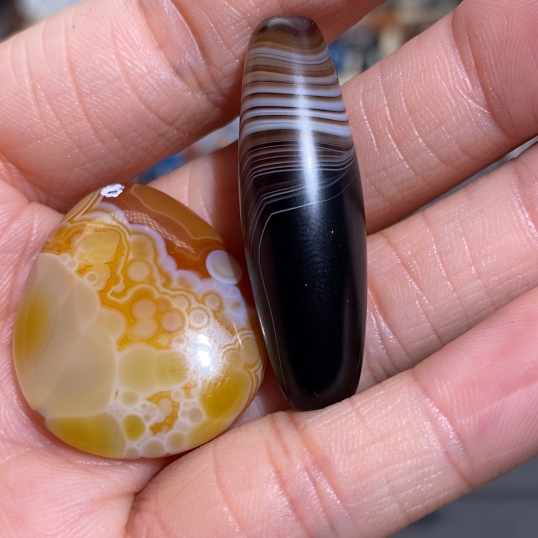 左***叶玛瑙/玉髓合金手链