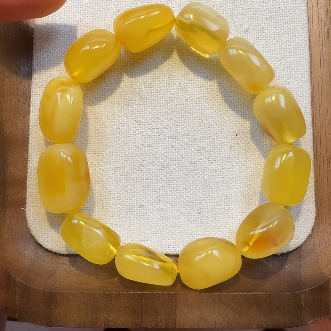 琥珀未镶嵌裸石琥珀蜜蜡手串