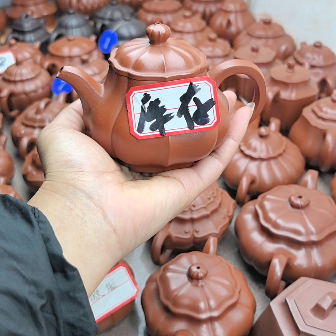 胜****茶壶紫砂朱泥筋纹惊云200cc