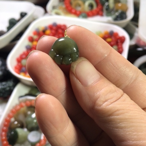 未镶嵌和田玉手机链小**哼