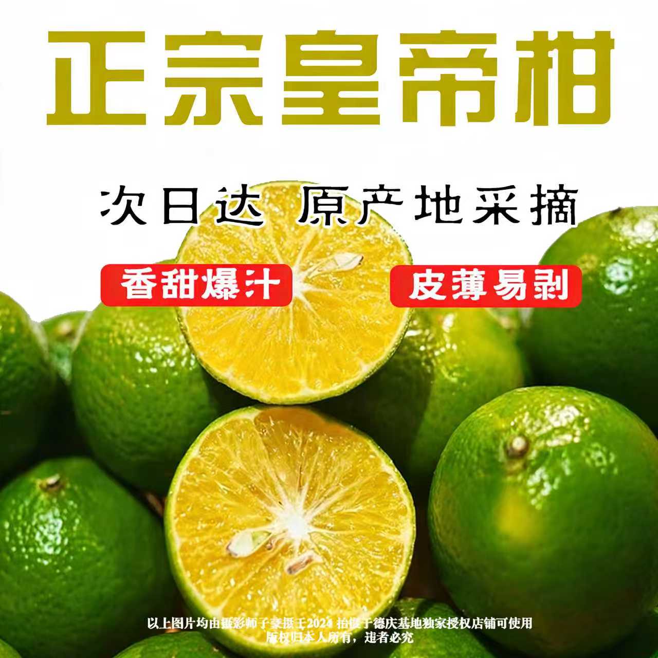【京东次日达】正宗皇帝柑贡柑新鲜现摘皮薄肉厚多汁当季水果广东省