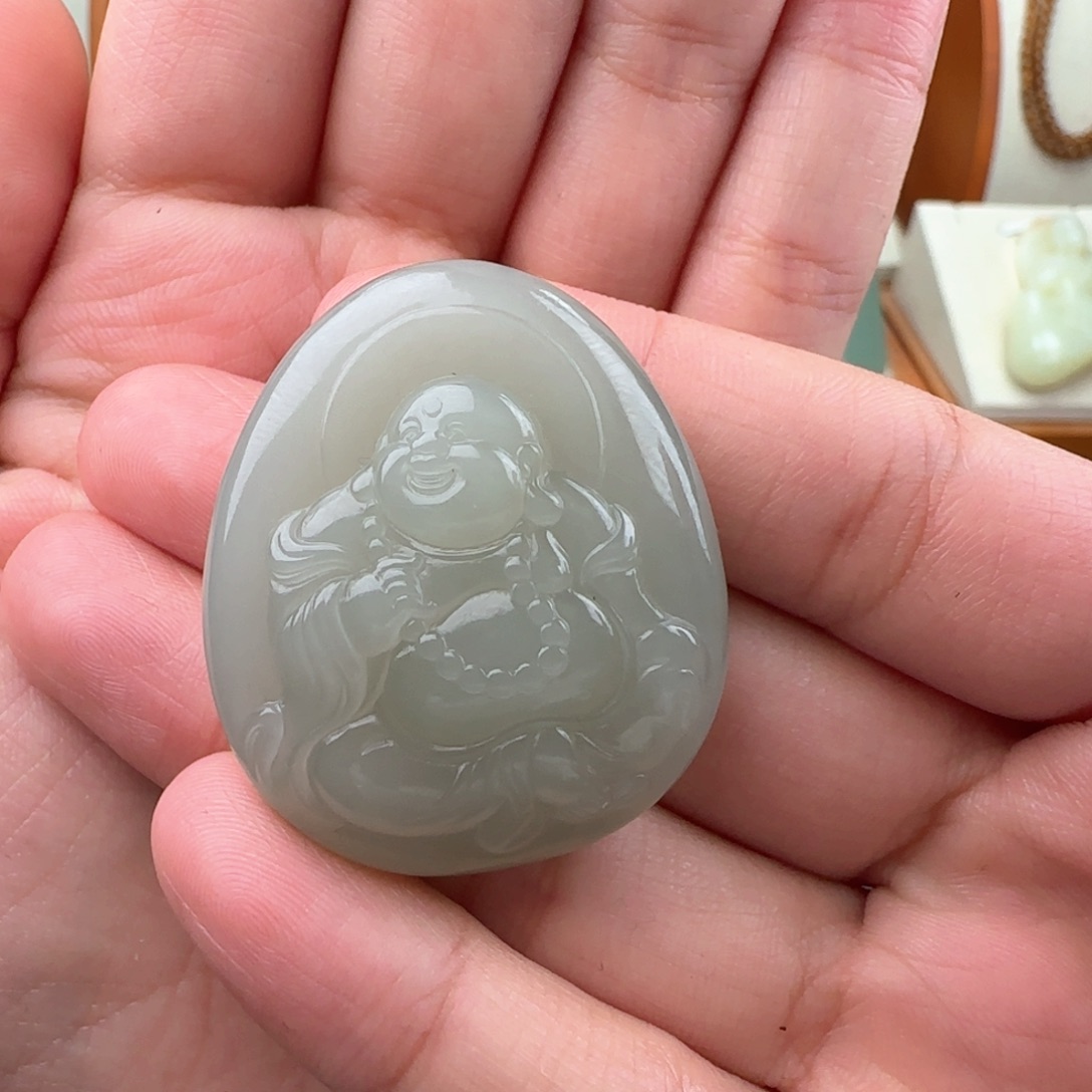 和田玉颈饰未镶嵌李*铭