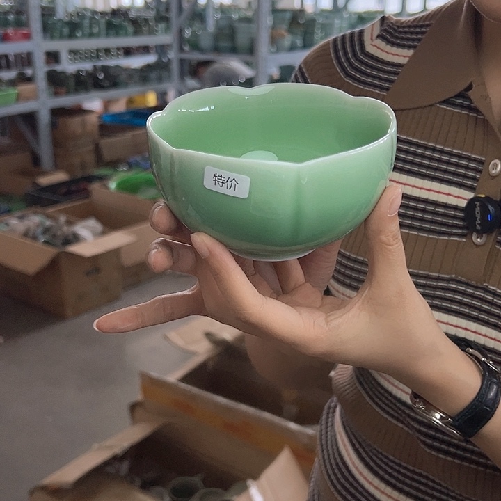 龙泉云间青瓷小米茶器