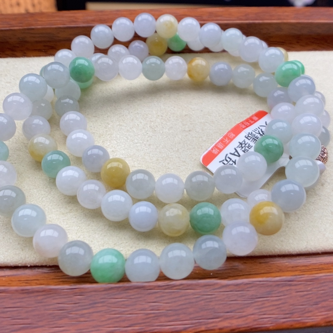 翡翠未镶嵌颈饰珠串