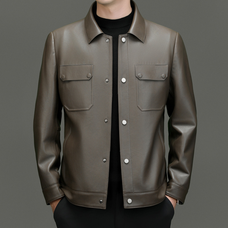 2025精品时尚休闲男款皮衣真皮夹克微脏微瑕 直播专用链接 