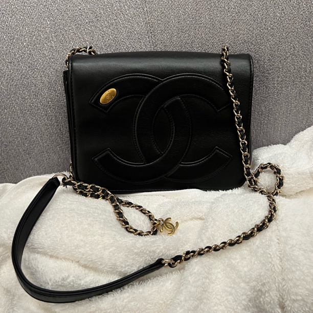 95新 Chanel/香奈儿 Chanel香奈儿黑金双c翻盖4150957020