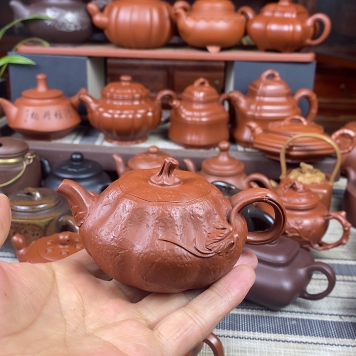 紫砂茶壶南瓜120-150CC特价促销