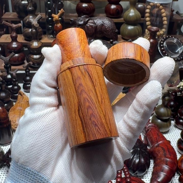 小***弓木黄花梨品香罐➕印章