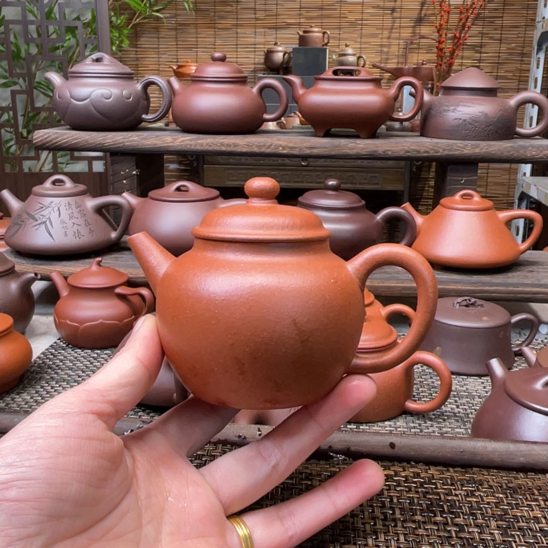 紫砂茶壶宜兴原矿紫砂手工制全180