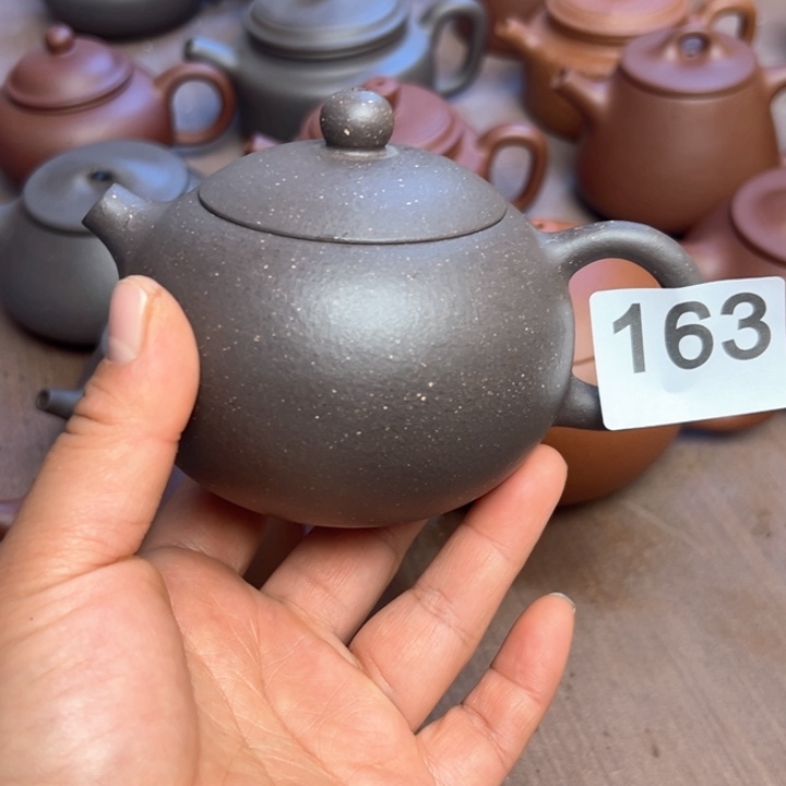 紫砂茶壶天青半手工280cc瑕疵