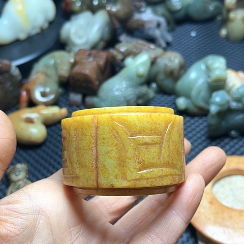 白玉菩提吊坠摆件