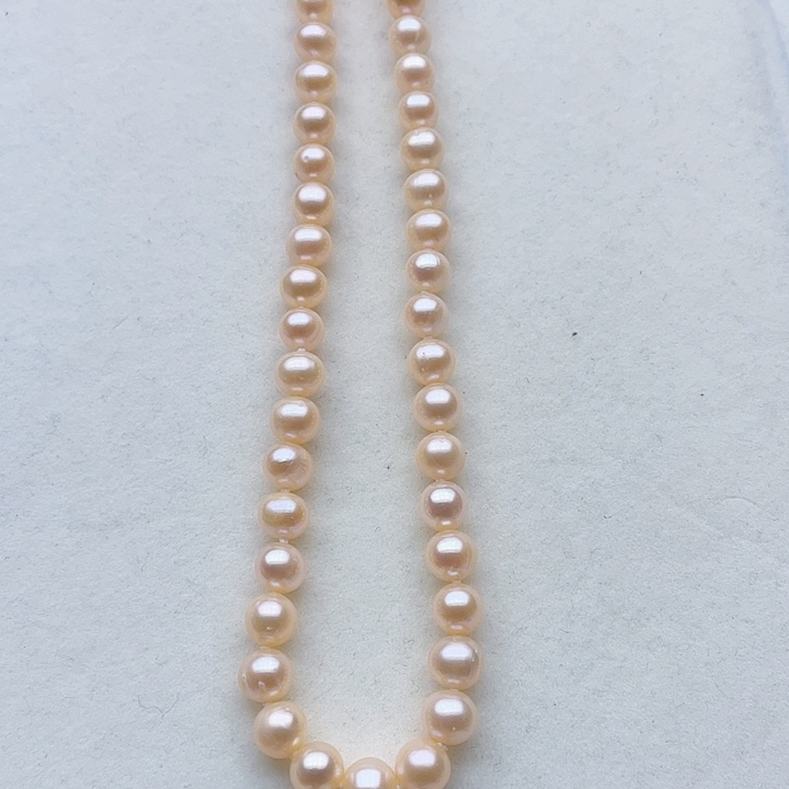 淡水珍珠颈饰未镶嵌卡7➕极光中国红