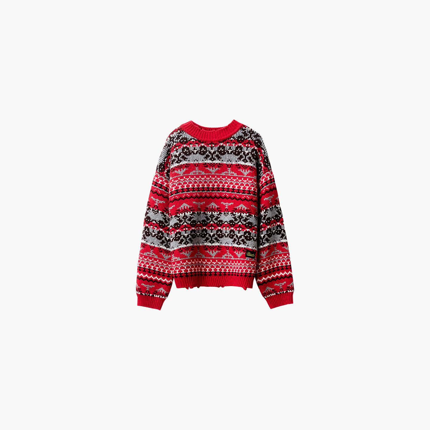 ETHOR 设计师品牌25秋冬休闲复古花卉提花毛衣SOLSOL买手店