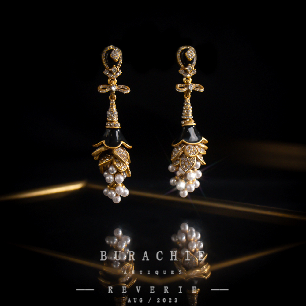 铜合金仿水晶耳饰 【6615】周年珍藏英｜经典原标克拉款CrownFrett