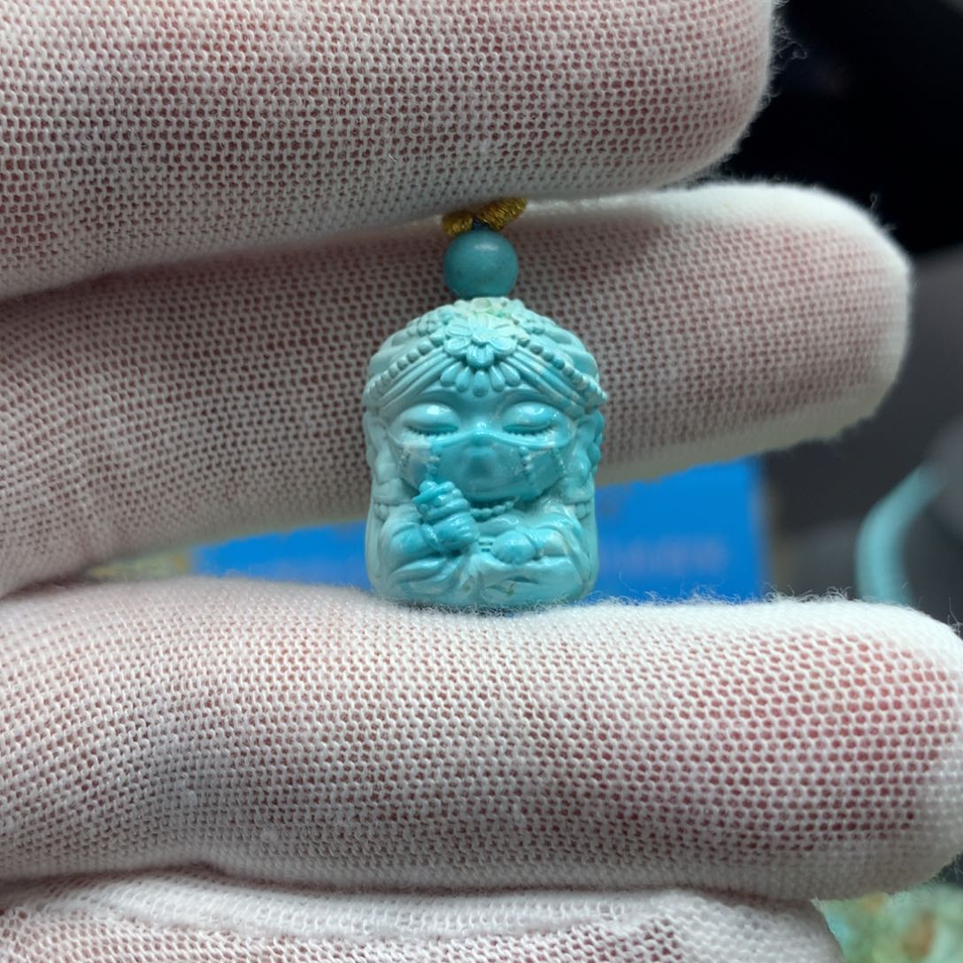 绿松石挂件未镶嵌