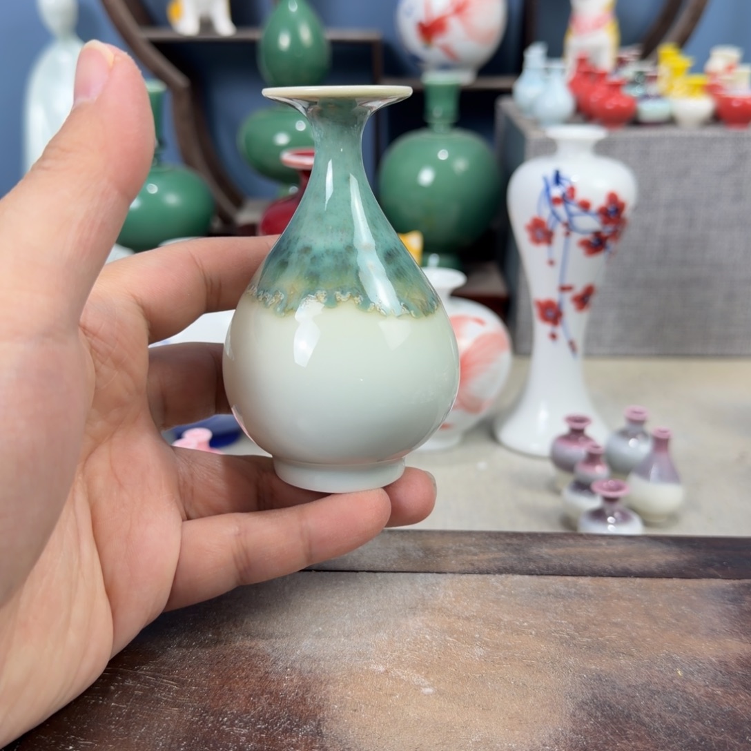陶瓷手工小花器摆件