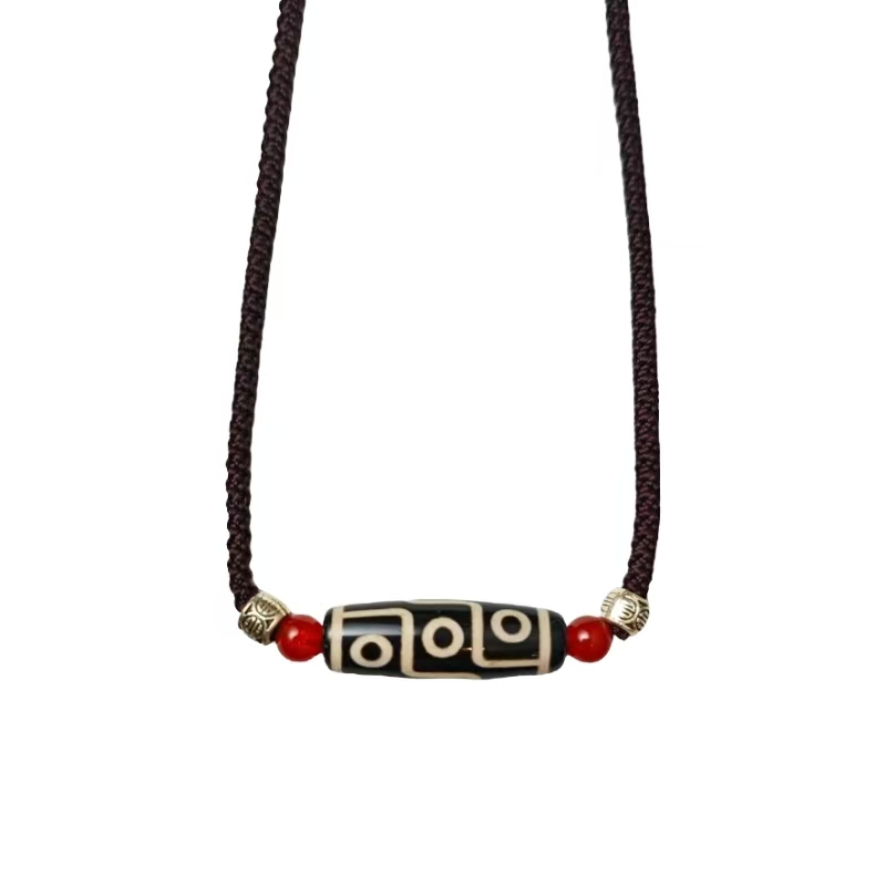 藏传九眼玛瑙吊坠 A46-13