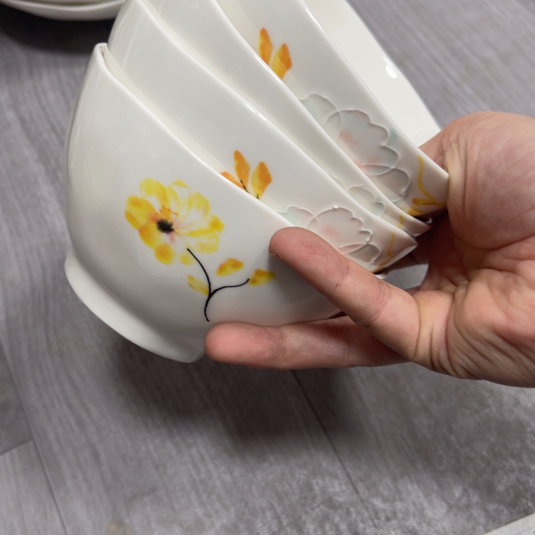 微微瑕陶瓷餐具陶瓷5英寸