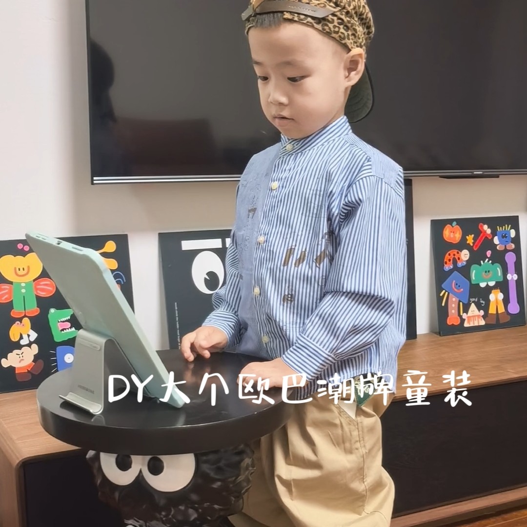 【现货】DD新款百搭条纹衬衫儿童纯棉衬衫