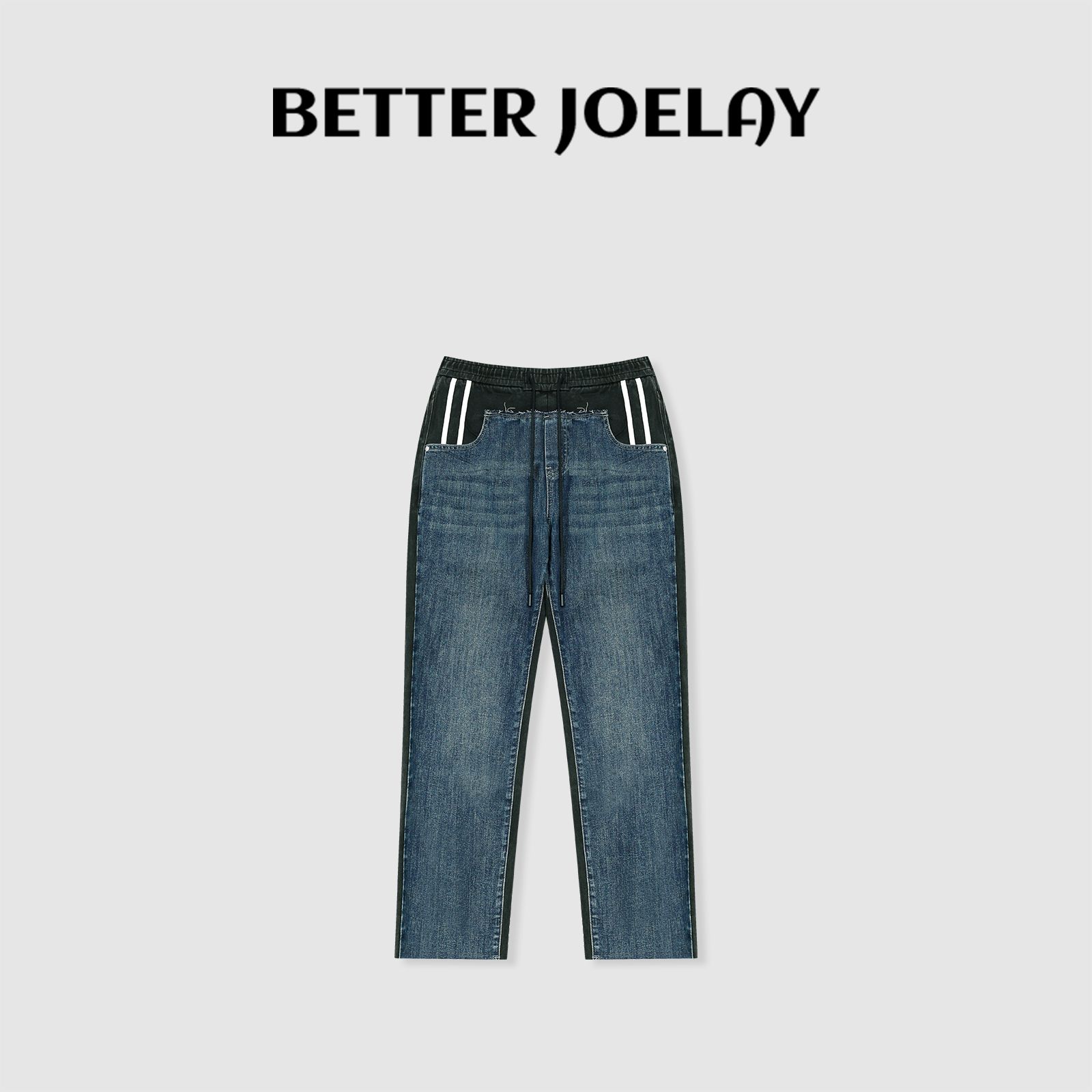 BETTERJOELAY -【慵懒时光】百搭时尚潮流休闲显瘦直筒牛仔裤JG9282