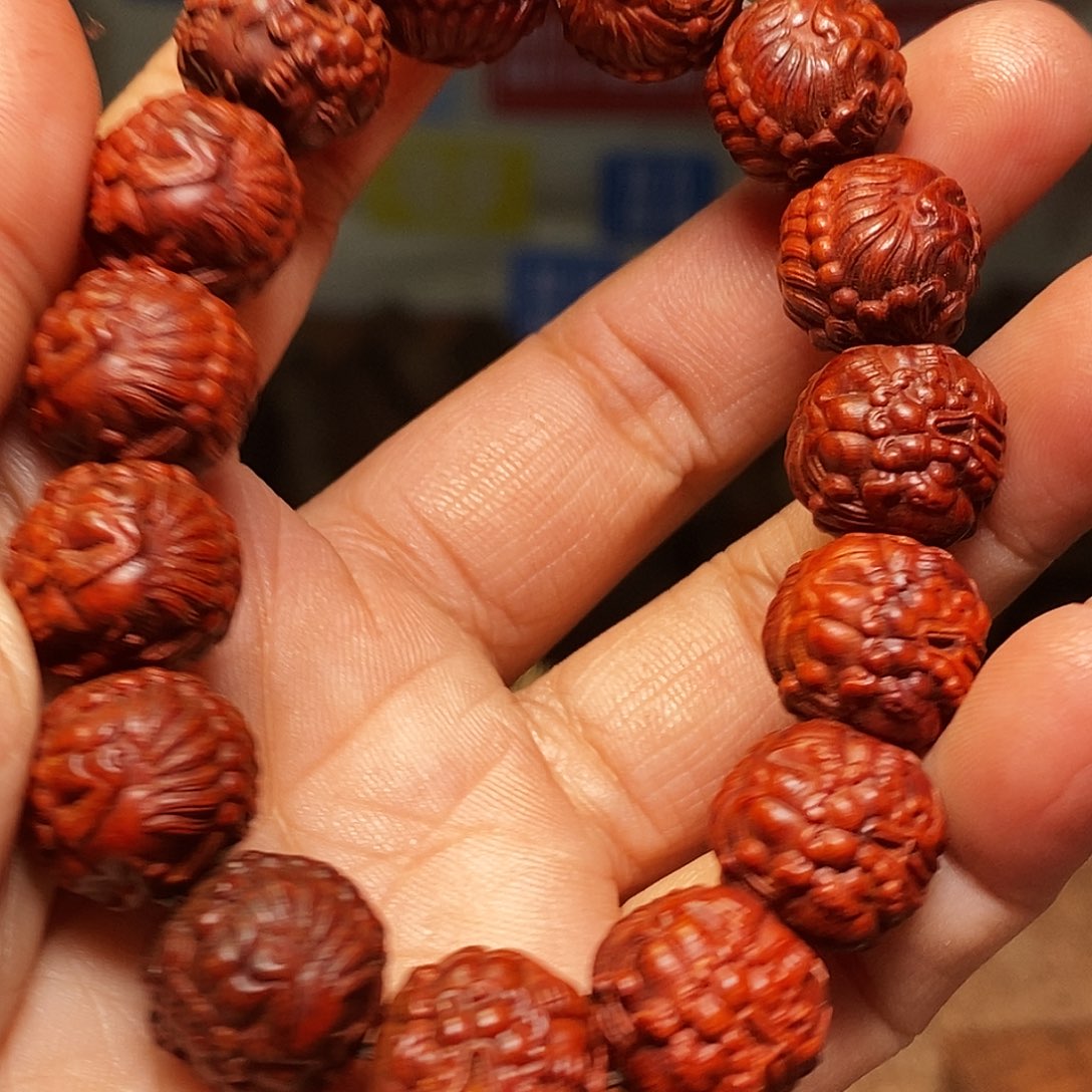 檀香紫檀（小叶紫檀）手串1.5