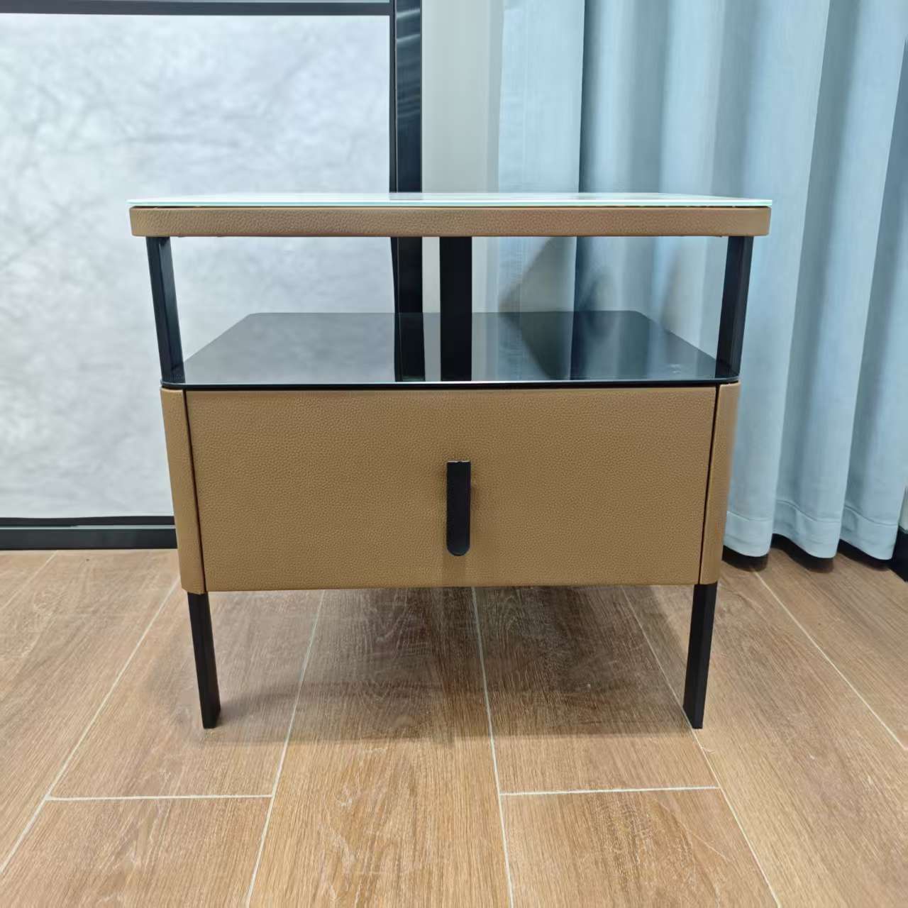 306#现代简约设计师床头柜轻奢储物高级感