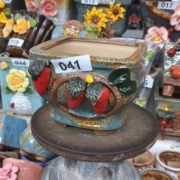 紫砂花盆粗陶材质多肉花盆